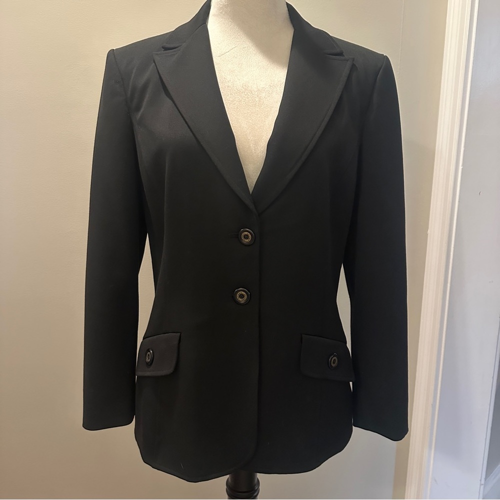 ST. JOHN SPORT Women's Elegant Black Blazer Size Small